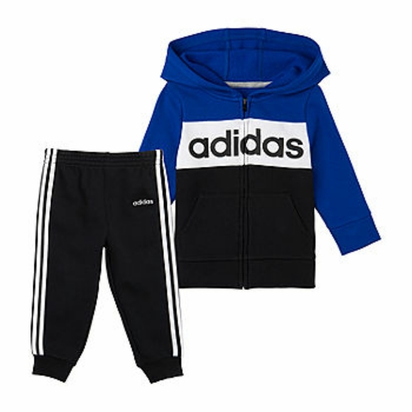 Adidas fleece jacket set